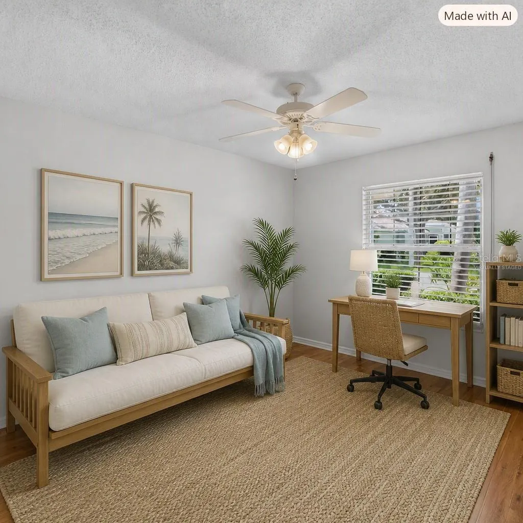 Virtually staged Den