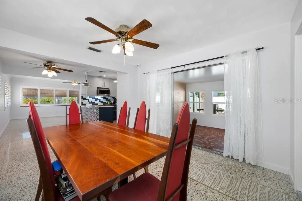 Dining Room with Views of Bonus Room, Kitchen and Living Room