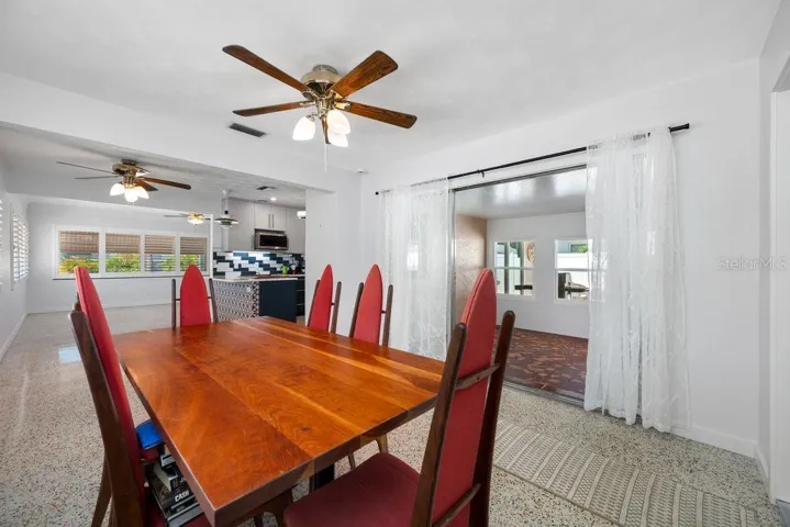Dining Room with Views of Bonus Room, Kitchen and Living Room