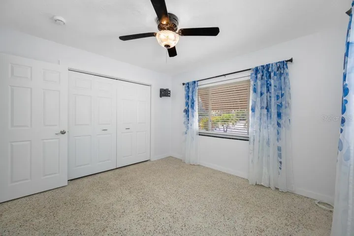 Guest Bedroom with Built In Closets