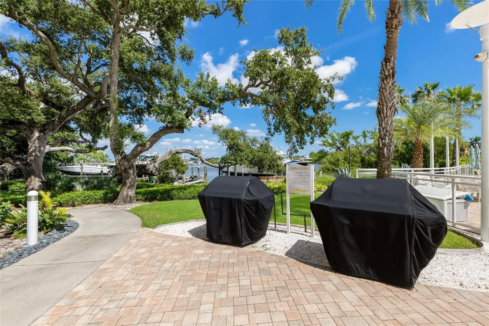 Community grilling area