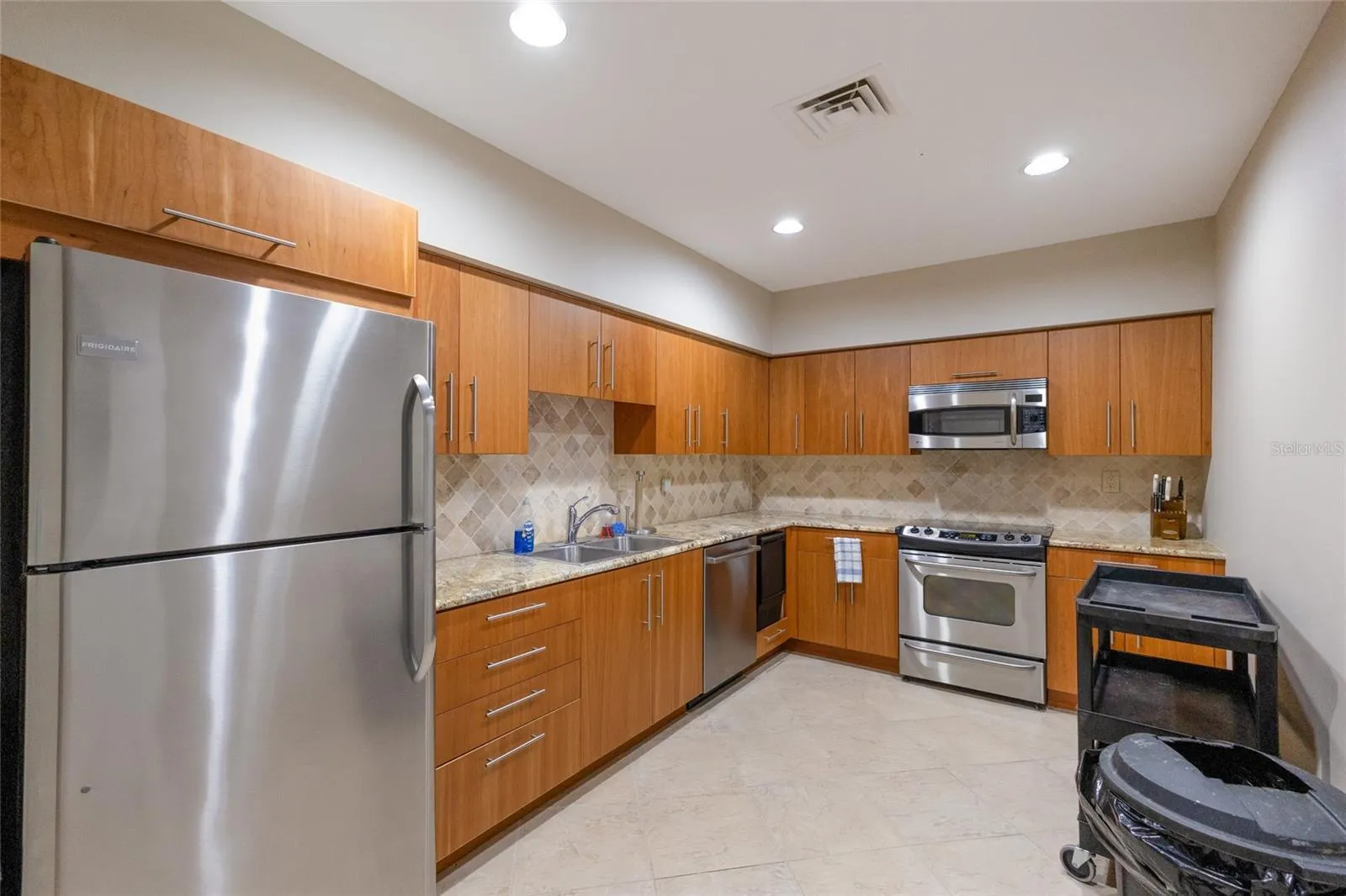 Community kitchen in the clubhouse.