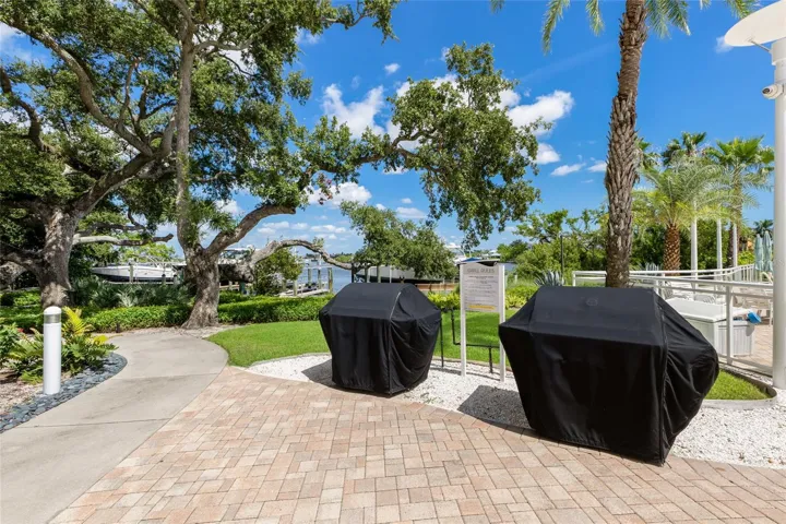 Community grilling area