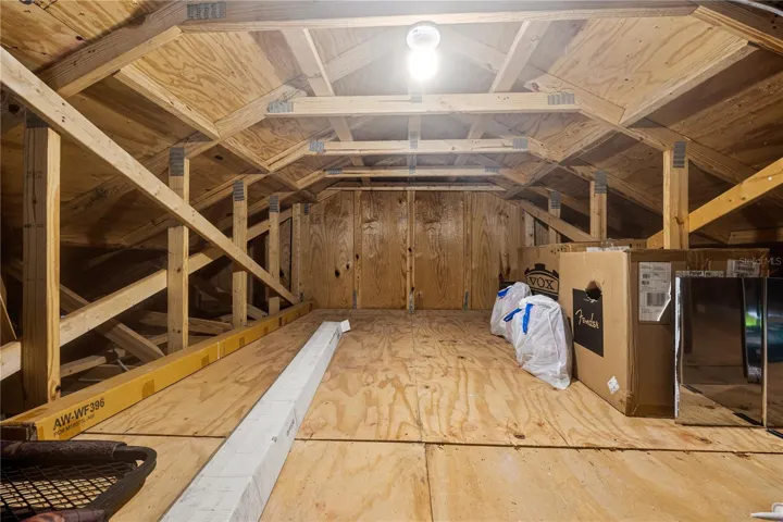 engineered storage in the attic