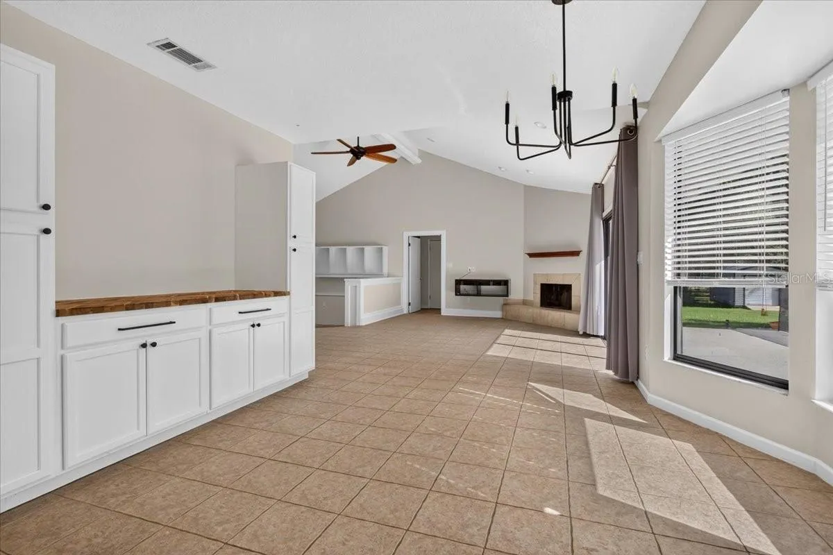 Dining Room with Built in Cabinets