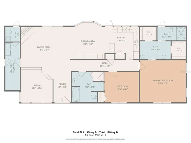 Floor plan measurements are estimates only - please verify