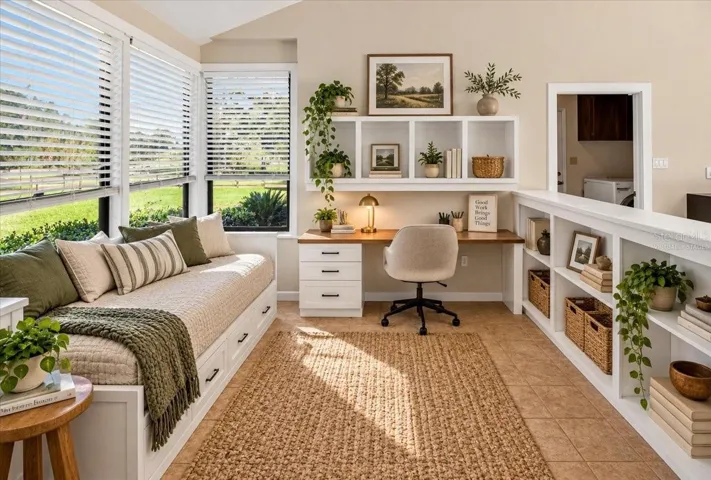 Virtually Staged Sunken Den / Flex Space