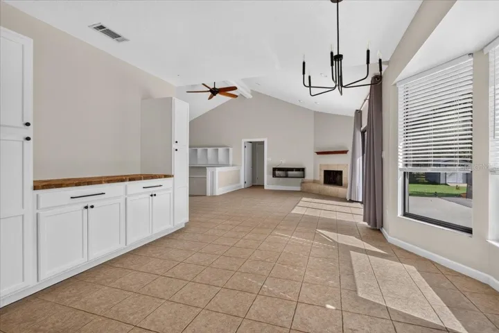 Dining Room with Built in Cabinets