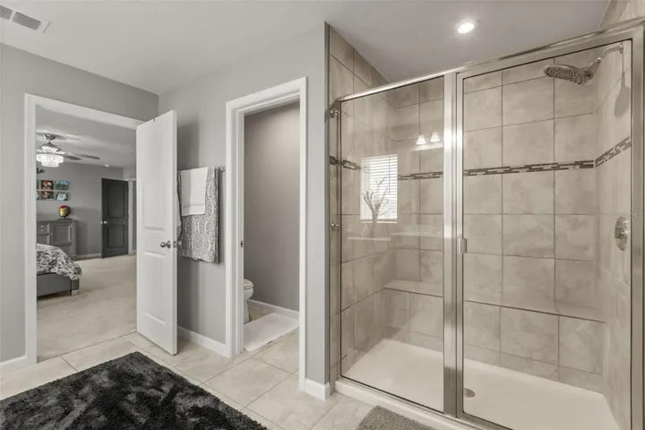 Private water closet &amp; walk-in shower.