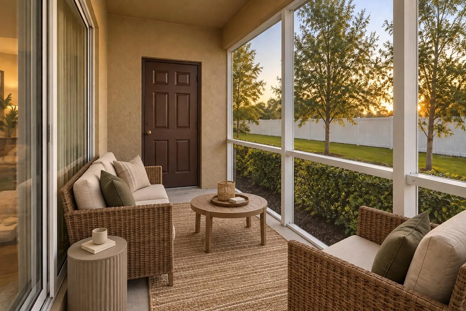 Patio with a screen