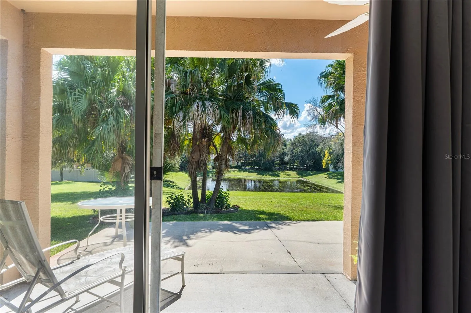 View from primary bedroom sliding glass doors