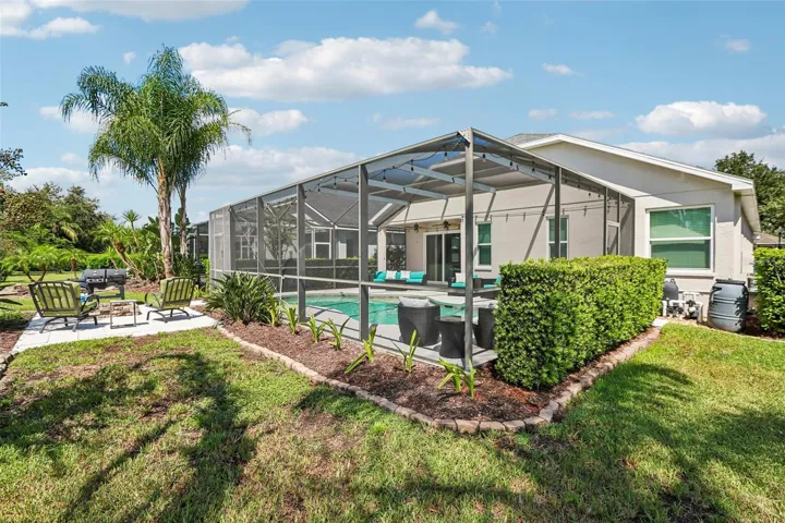 Rear view of home
