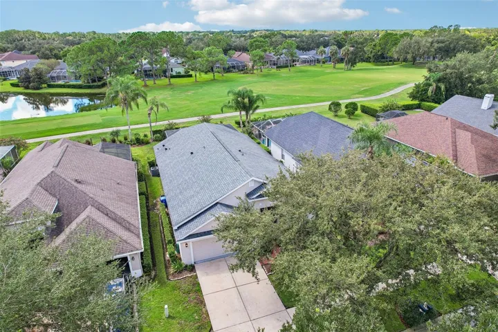 Ariel view of home