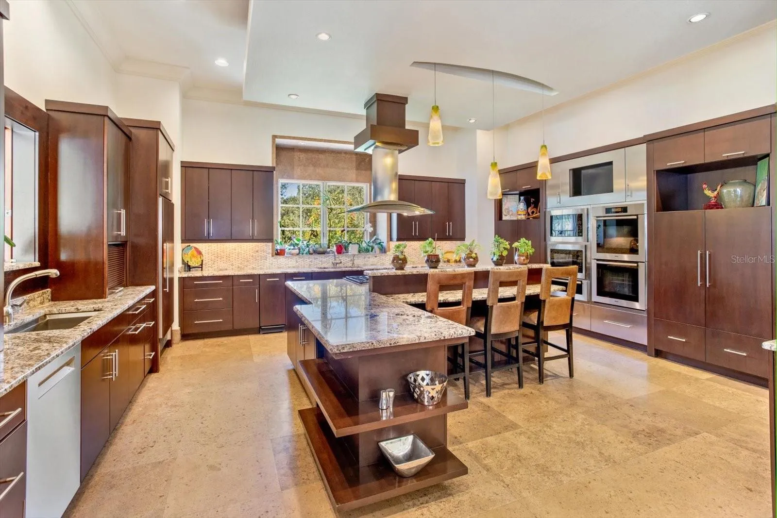 2 ovens/6 burner gas stove/2 refrigerator drawers/ warming drawer/2 microwaves/2 dishwashers/steamer