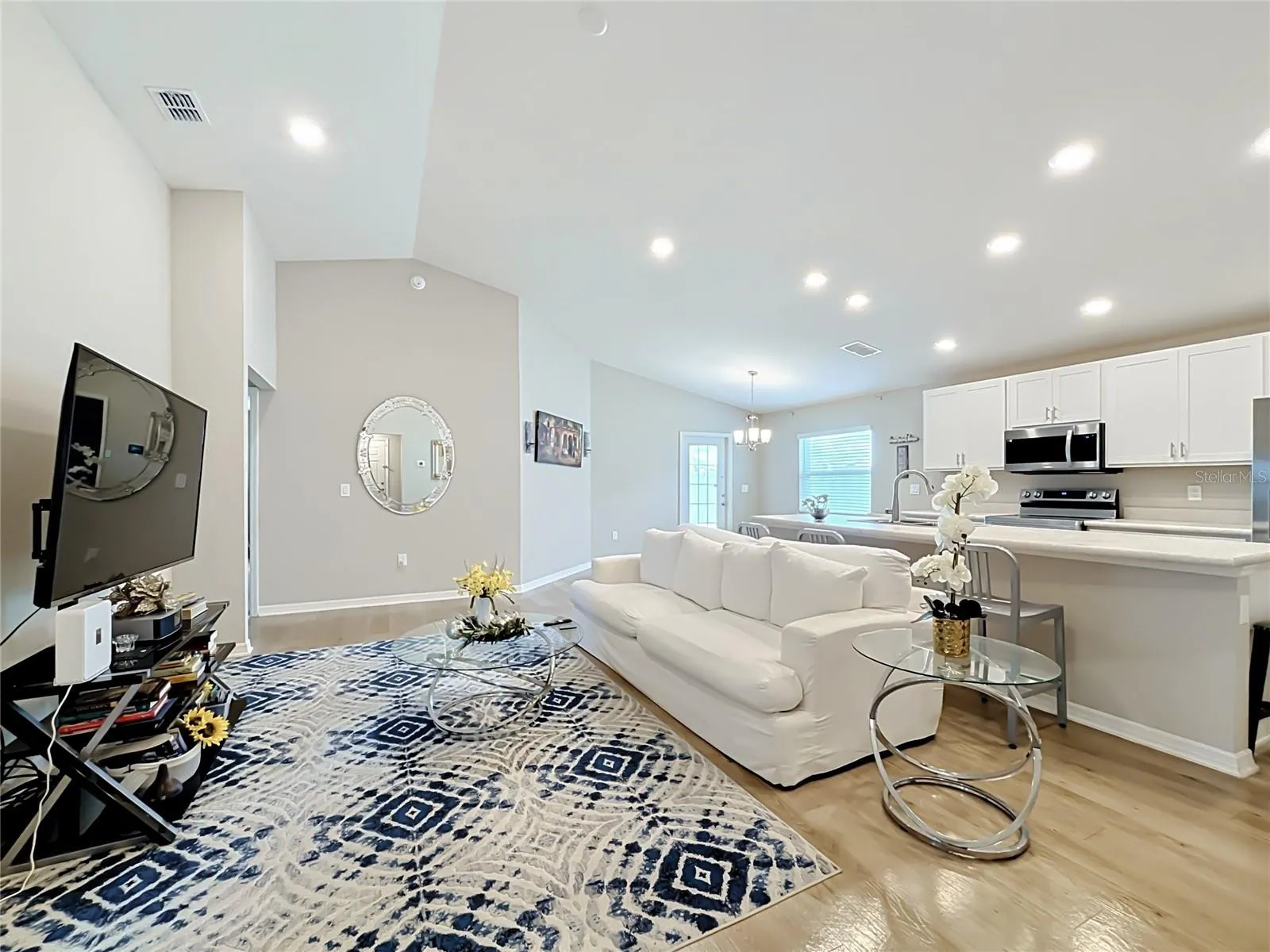 Living Room, Kitchen, Dining Room