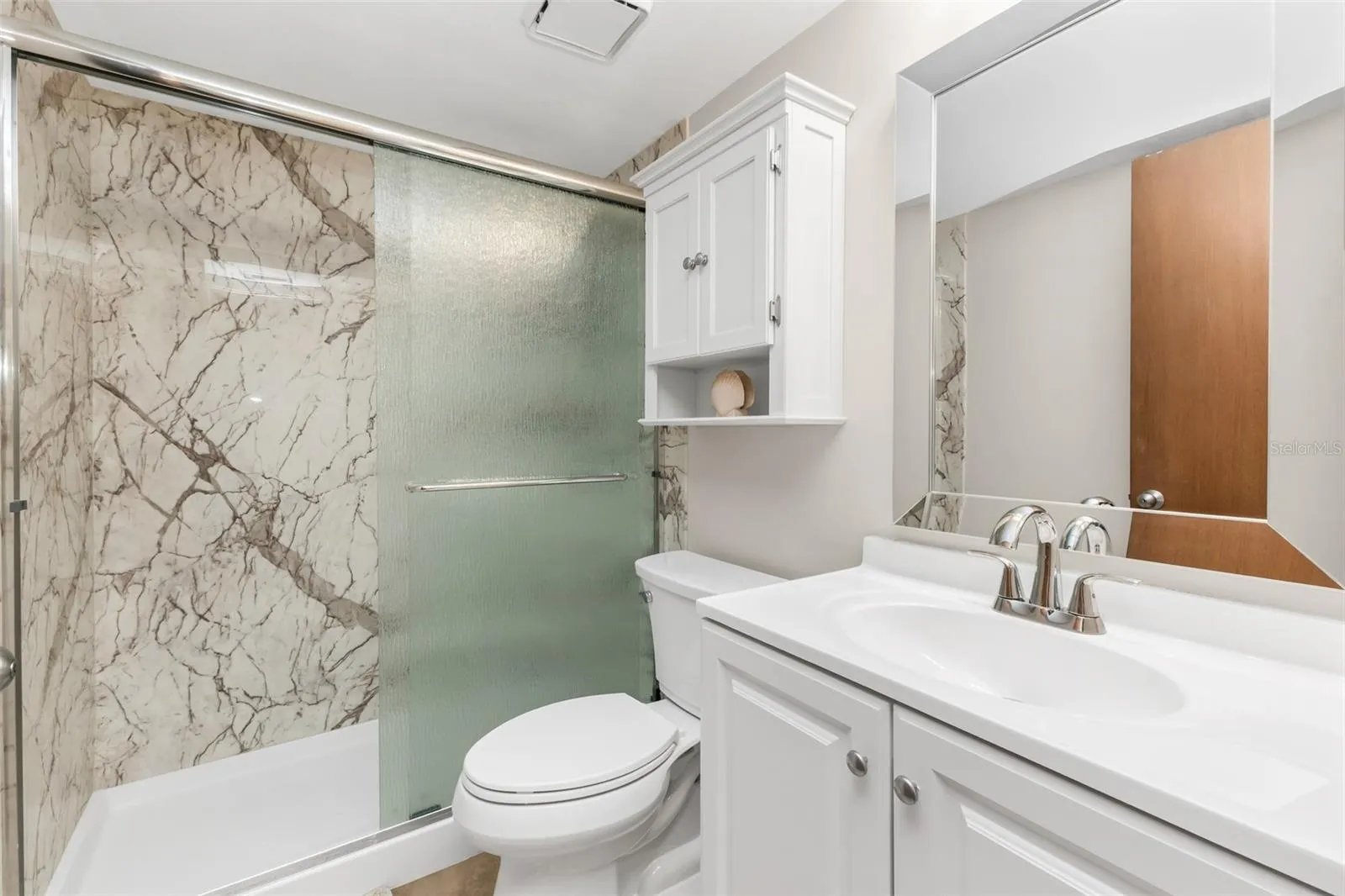 Recently renovated guest bathroom