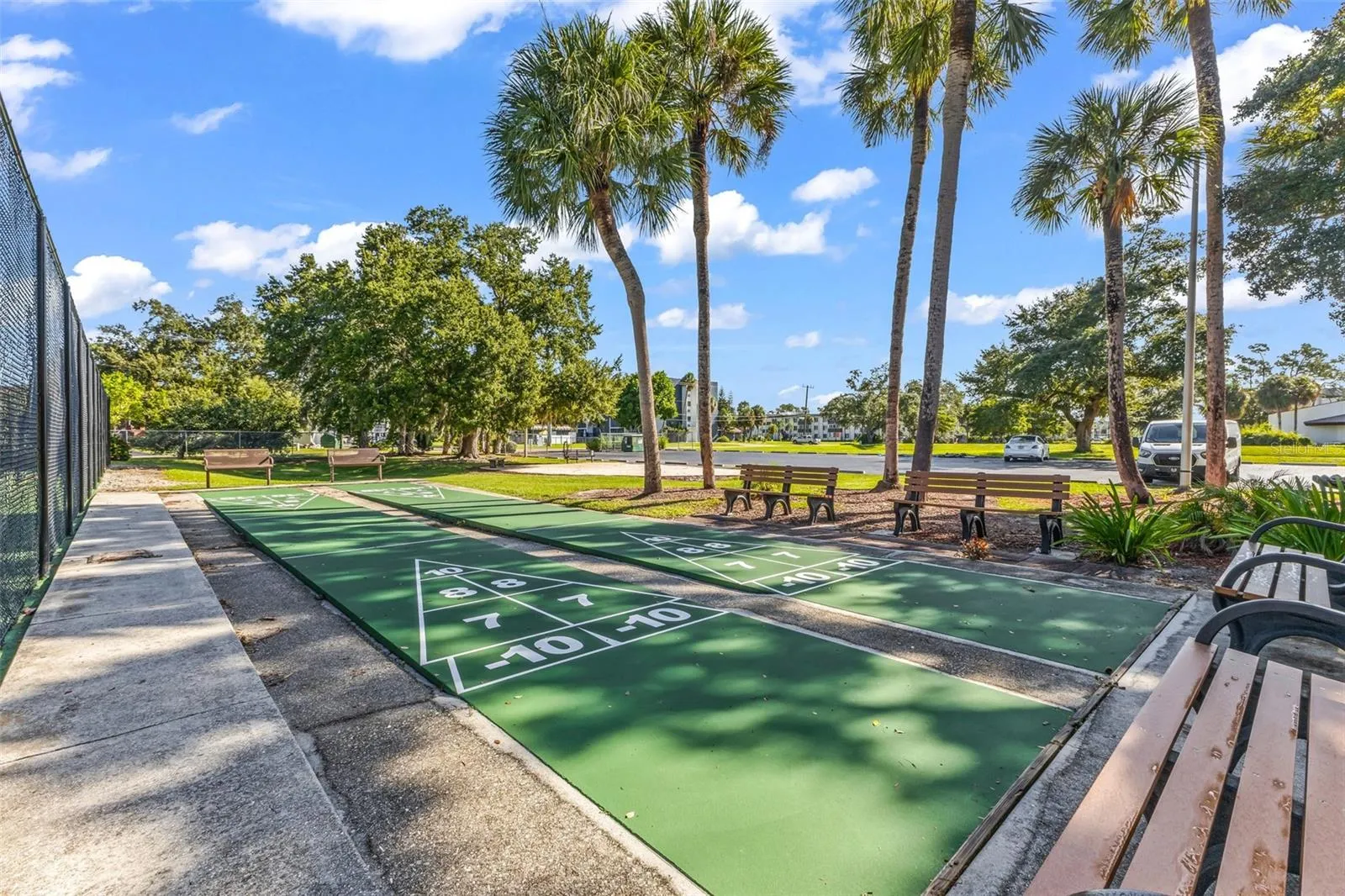Shuffle board courts
