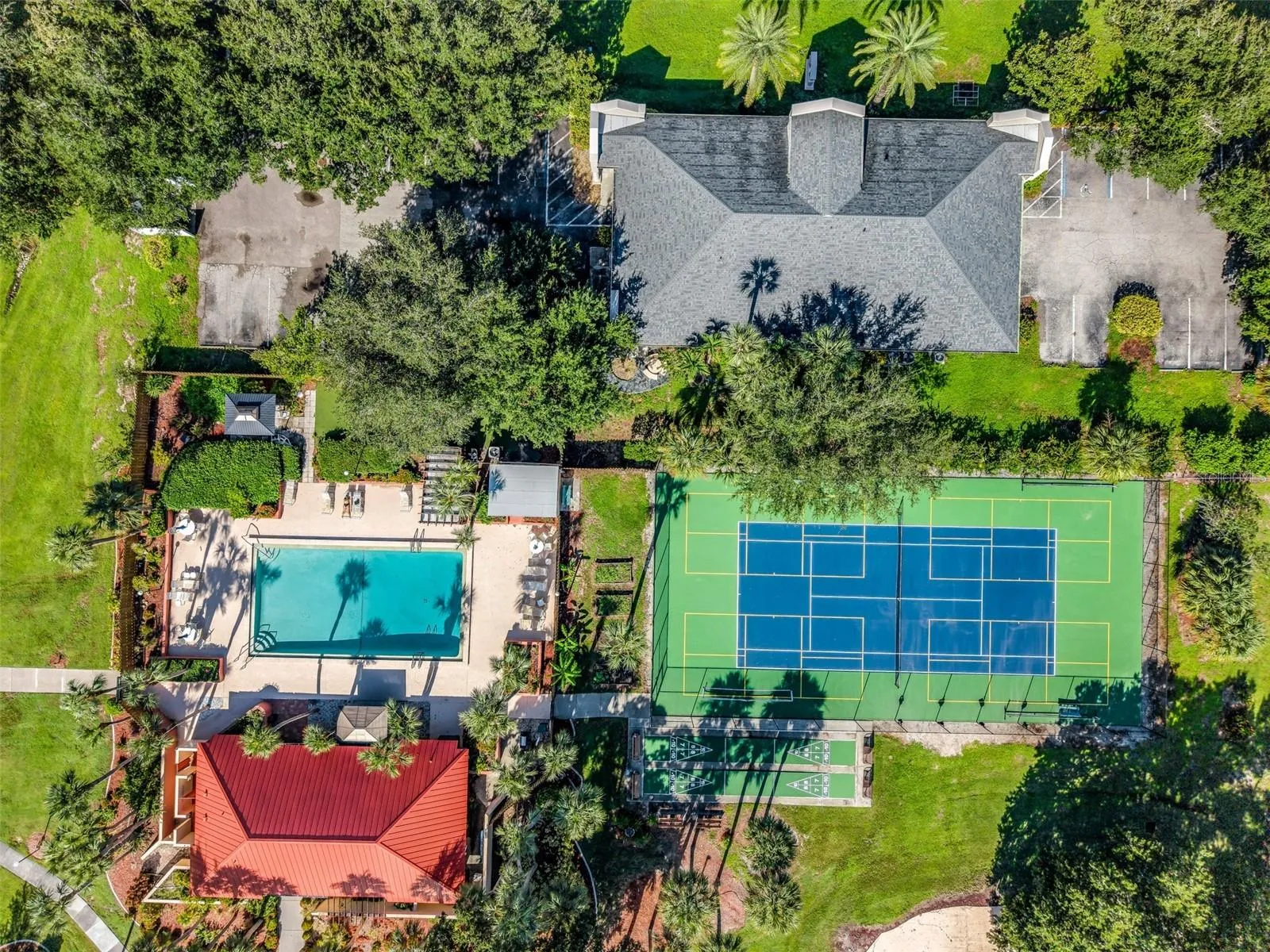 Ariel view of ammenities