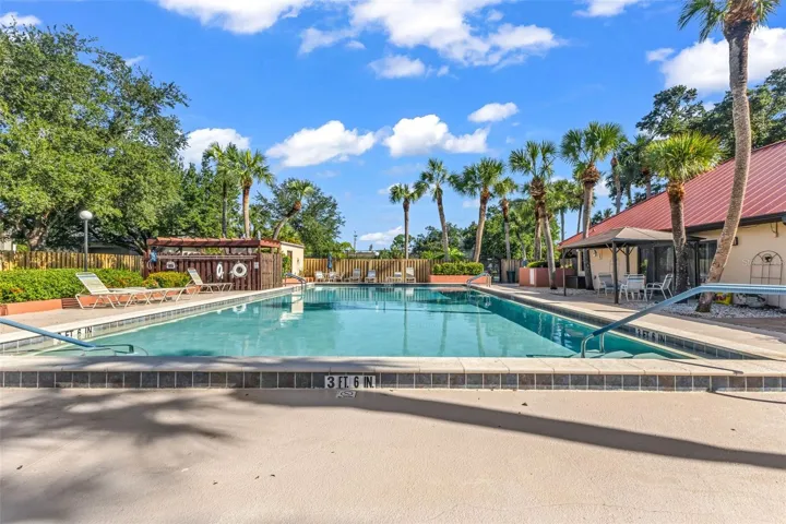 Large heated community pool