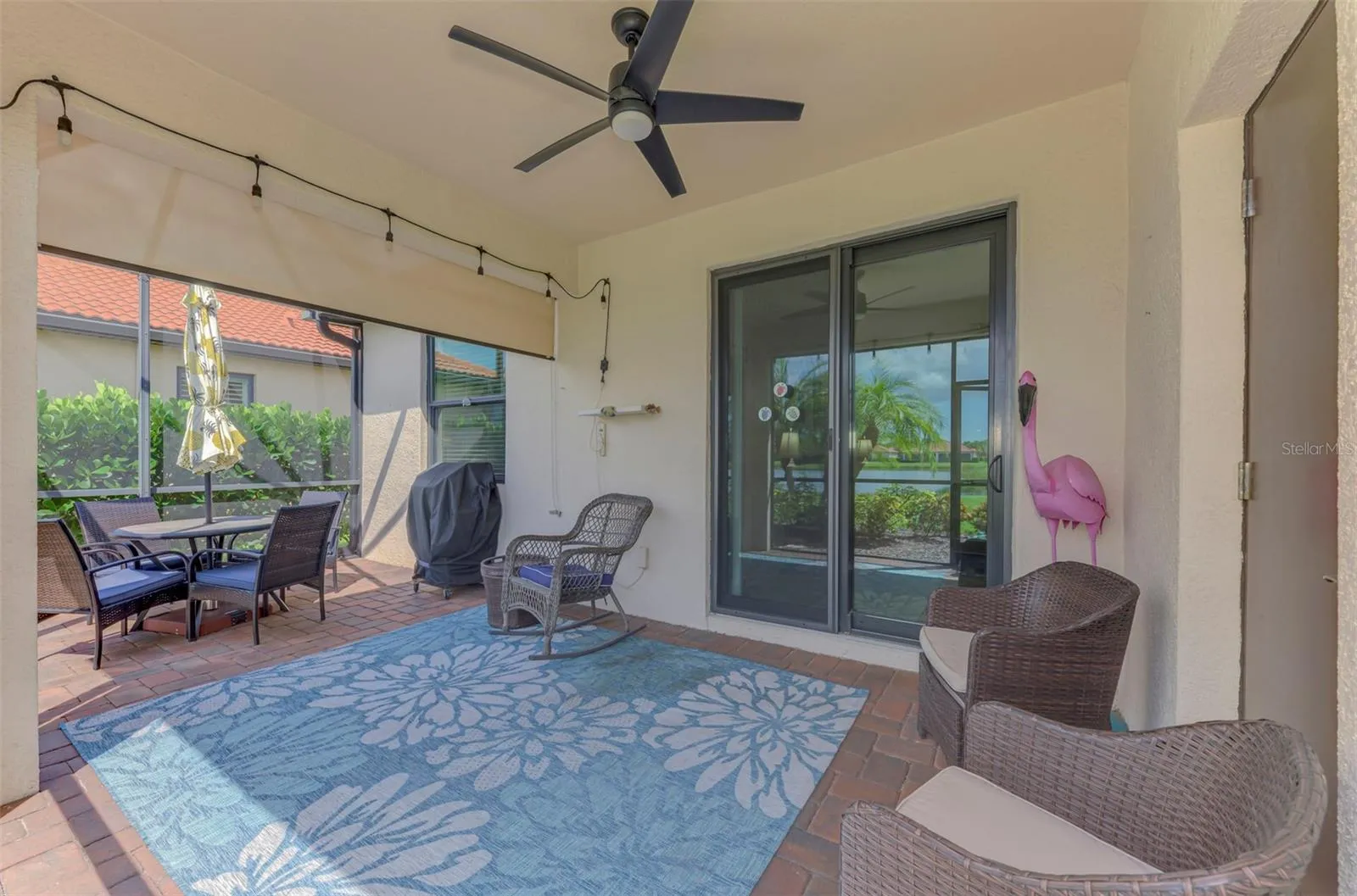 Extended Lanai with Sun Shade.