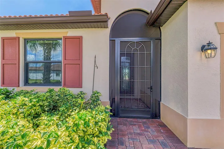 Screened Front Entry.