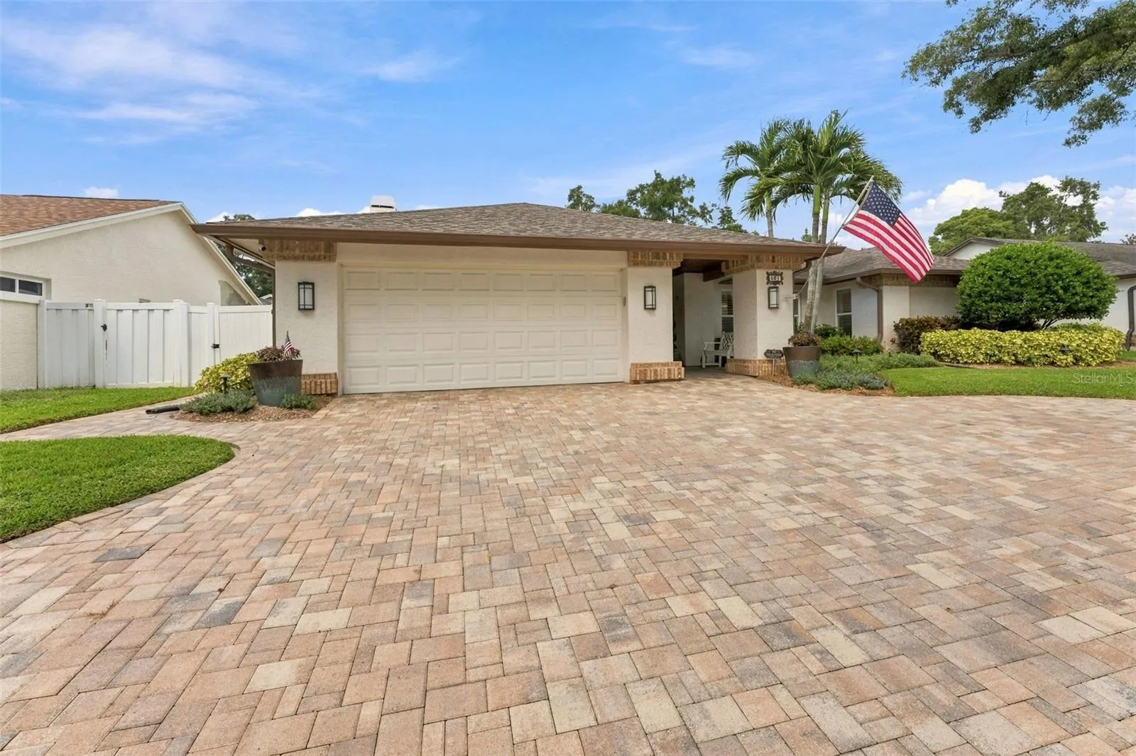 Beautiful Curb Appeal with Pavered Circular Driveway