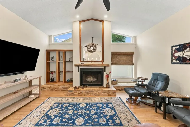 Spacious Family Room with a Beautiful Fireplace & Inviting Atmosphere