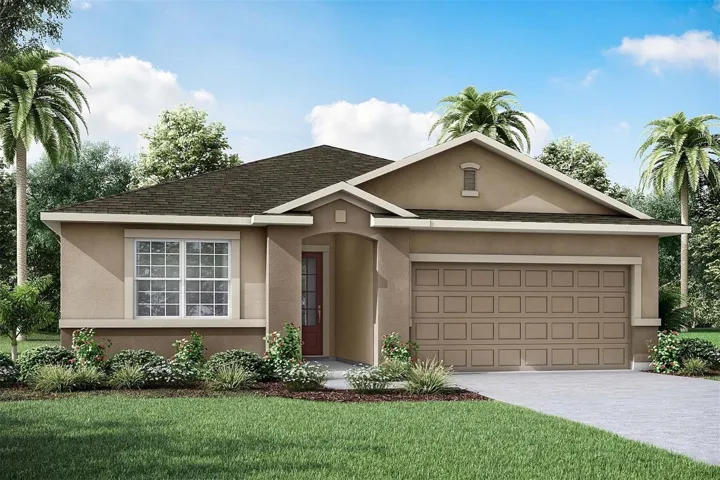 Lakeside at Satilla - Talbot Floorplan - Florida Traditional Elevation - Architect's Rendering