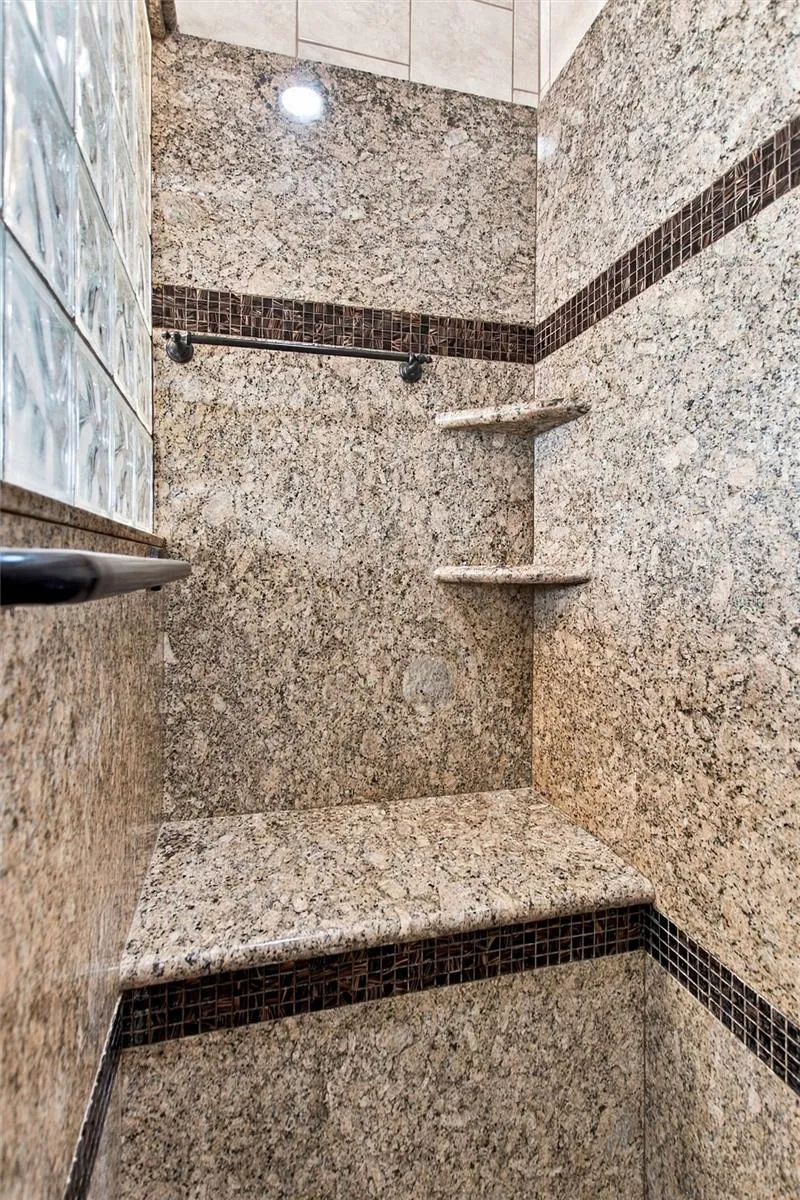 Remodeled shower in primary bath