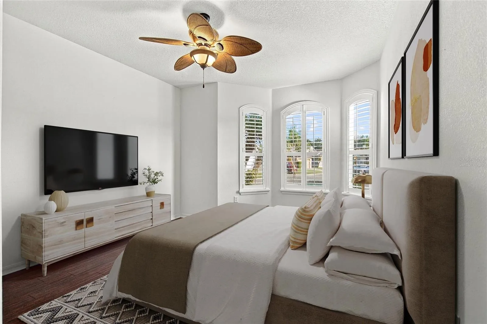 Virtually Staged front guest room