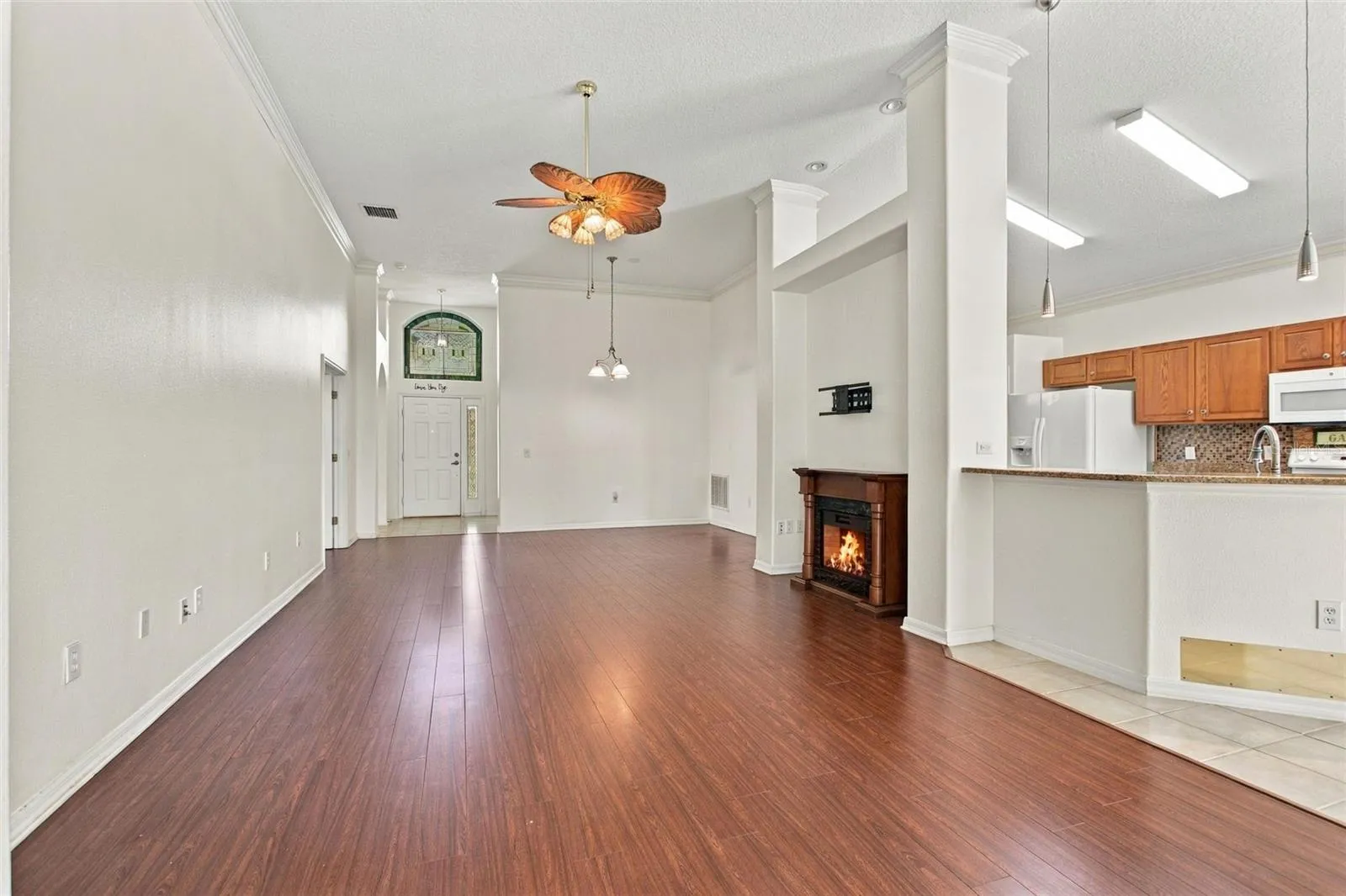 Great room and kitchen