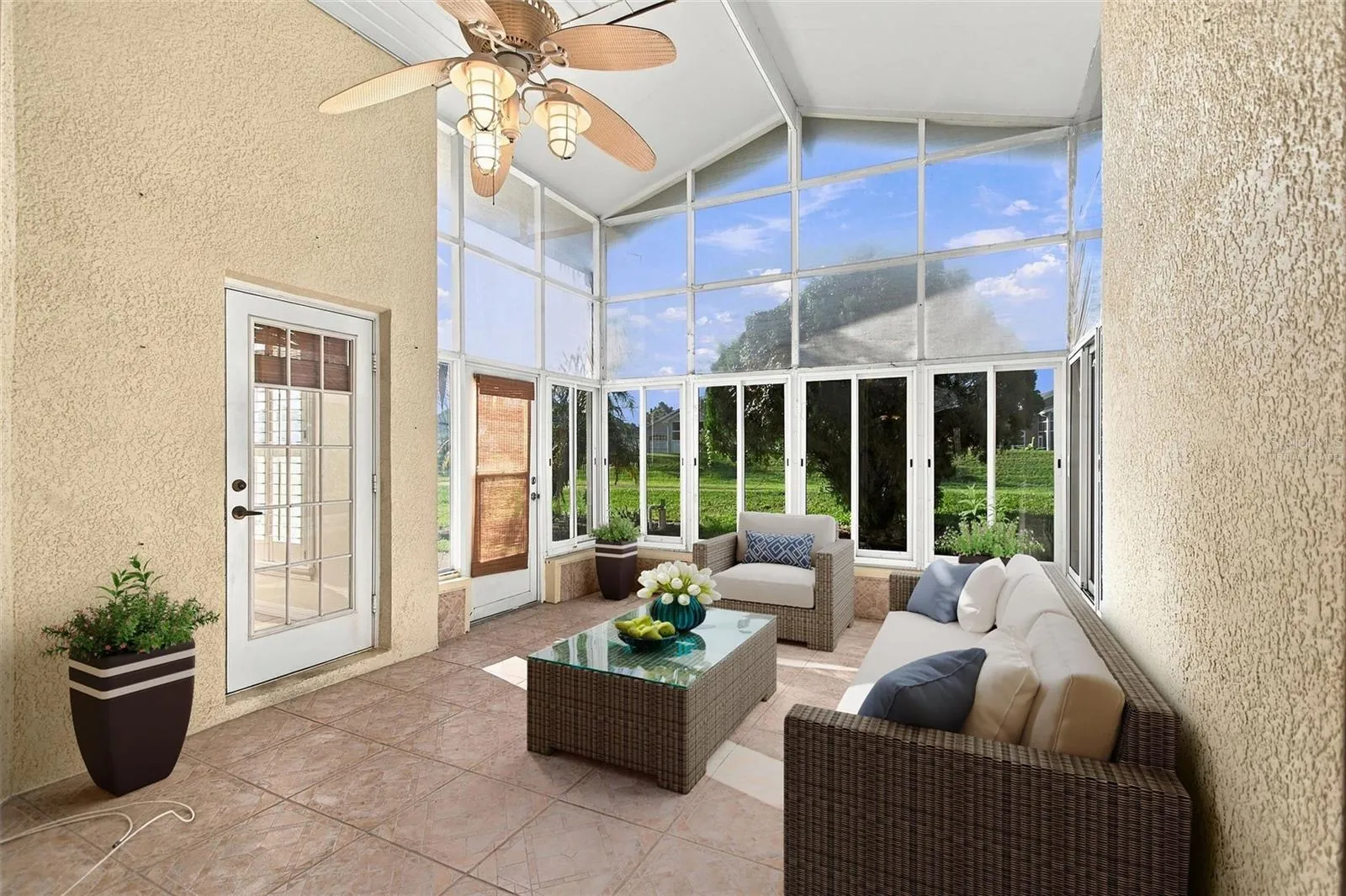 Virtually Staged Florida Room
