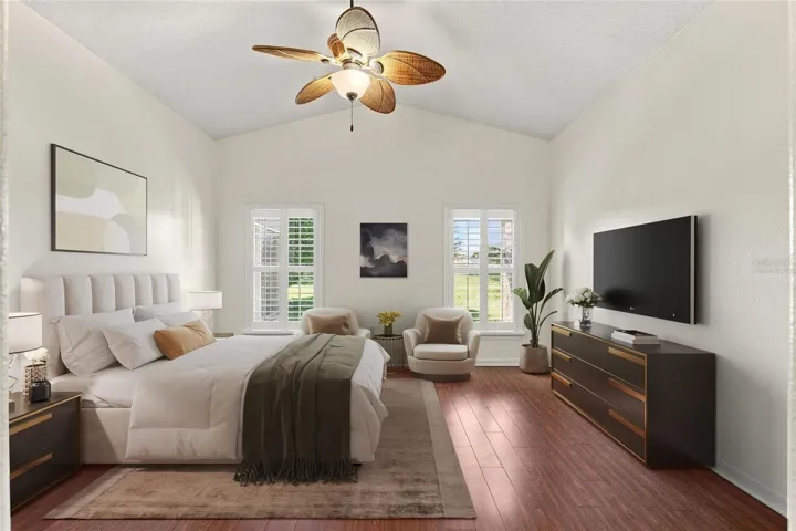 Virtually Staged primary en suite bedroom