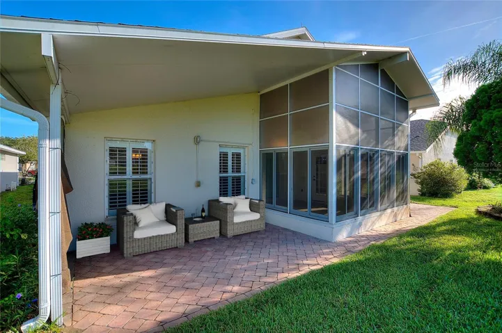 Virtually Staged under-roof patio