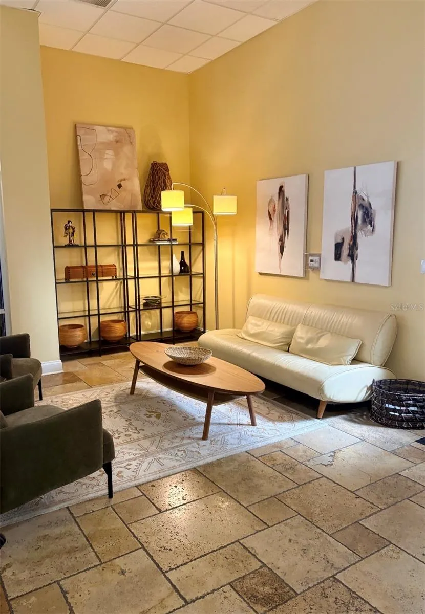 Remodeled lobby.