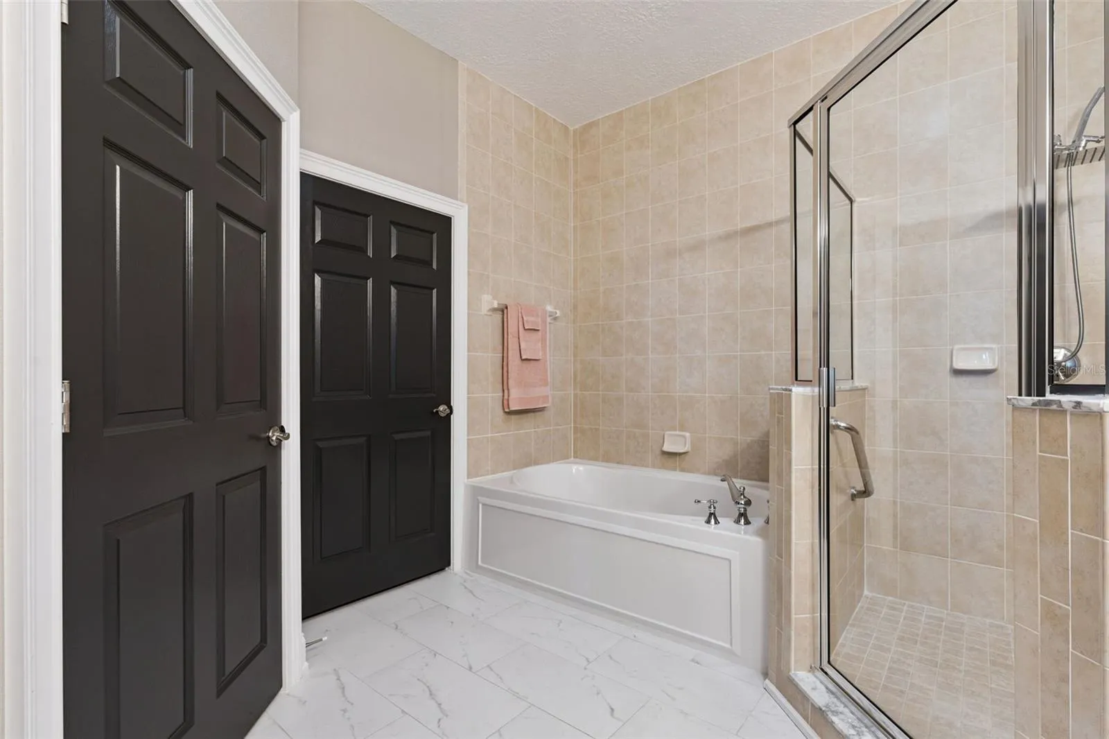 Second Primary Bathroom with water closet, tub & shower.
