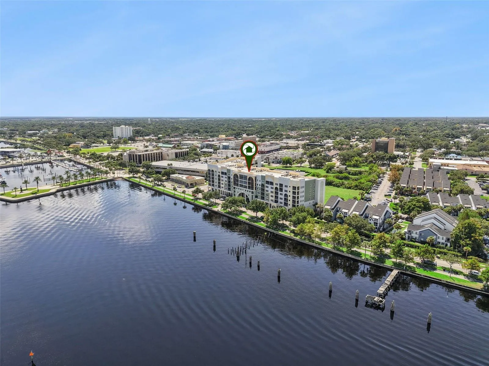 View of community with Sanford in background.