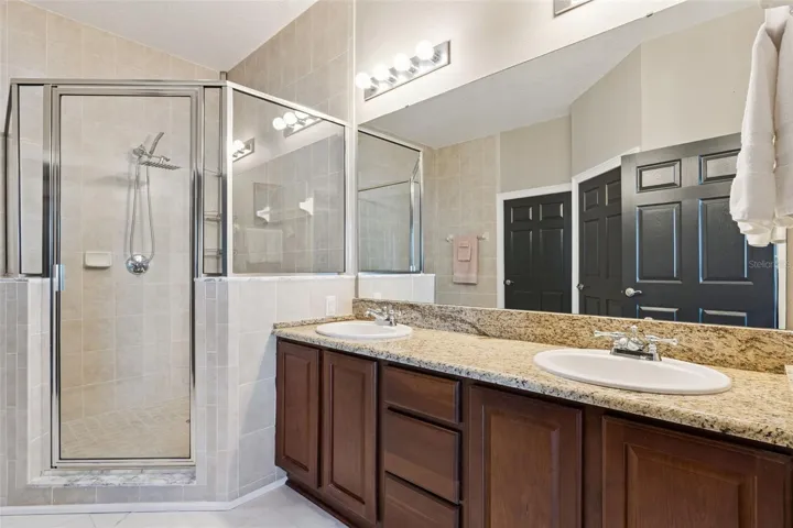 Second Primary Bathroom with double sink vanity.