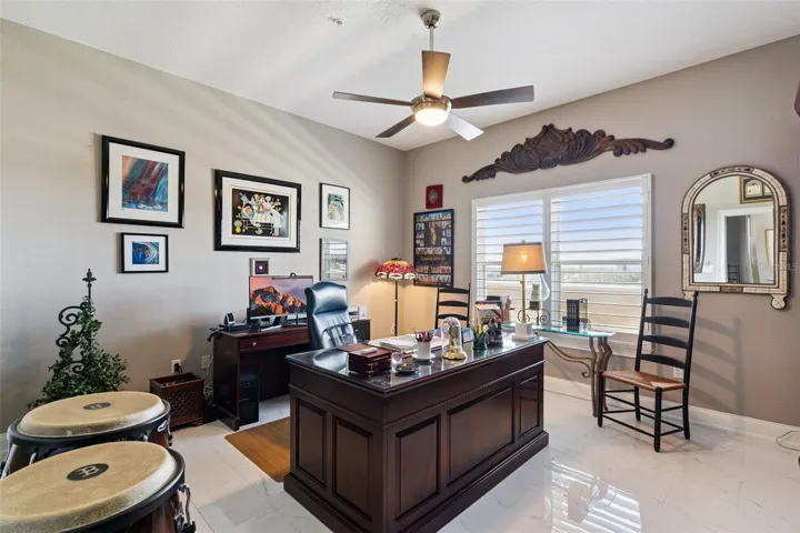 4th bedroom being used as an office.