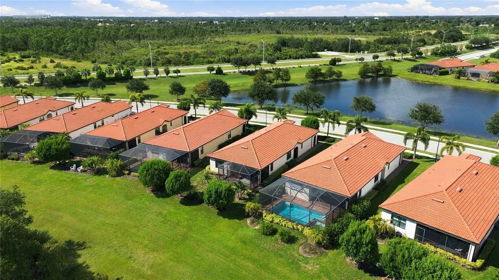 Aerial of the home on Fiddlewood