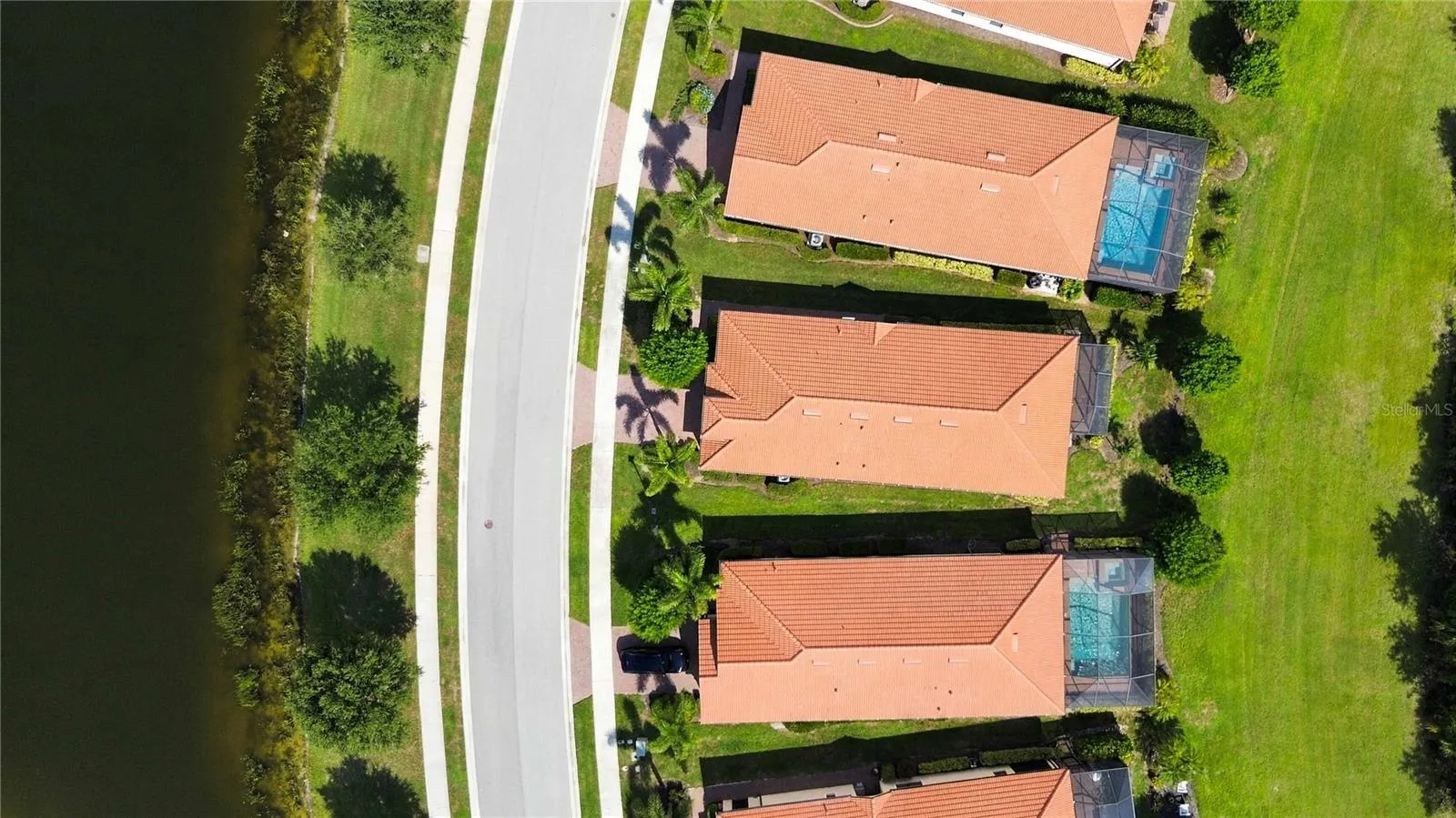 Aerial of the home on Fiddlewood