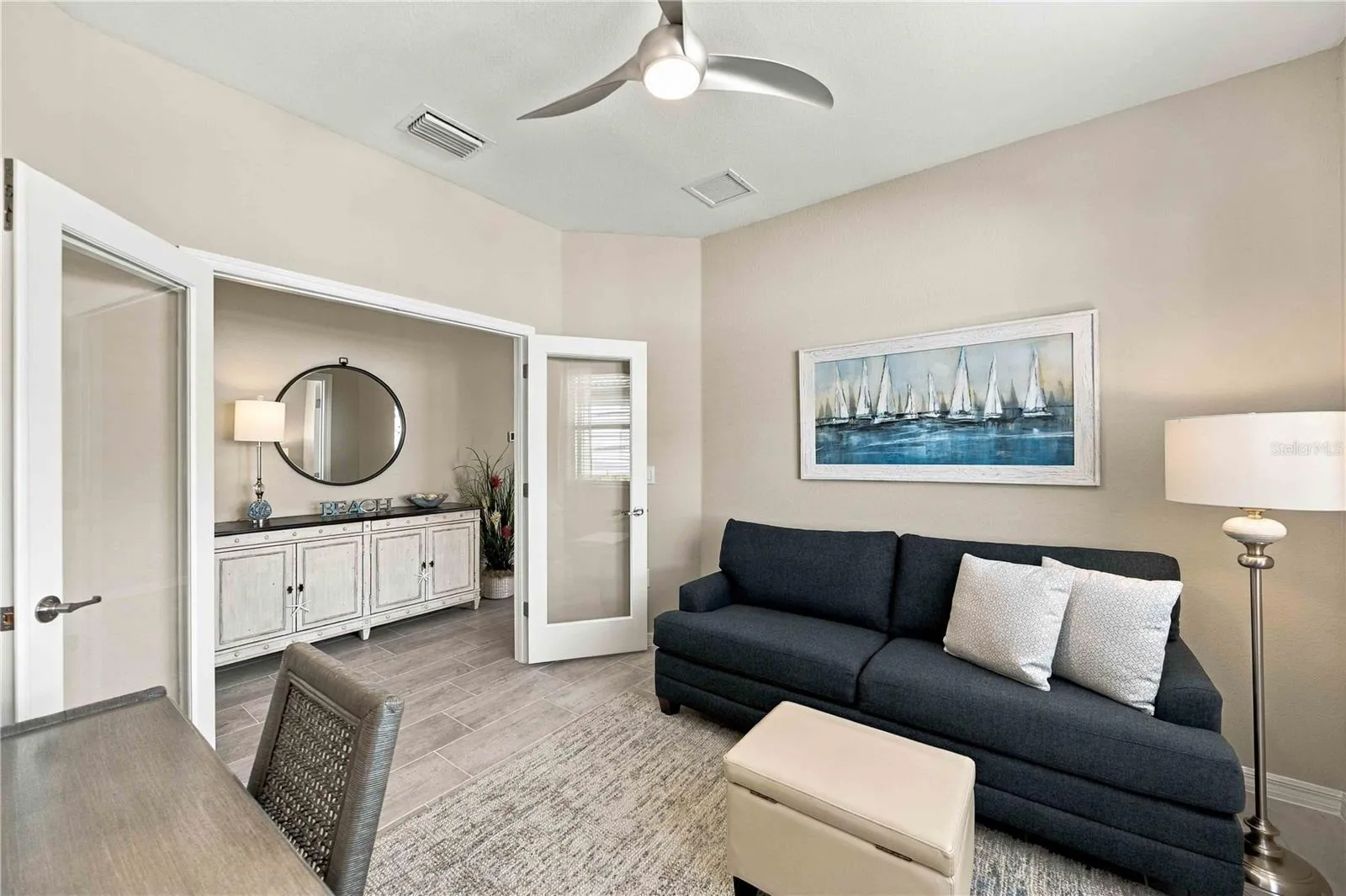 I love the Den, Glass French Doors, for plenty of light - great option if you need a third bedroom