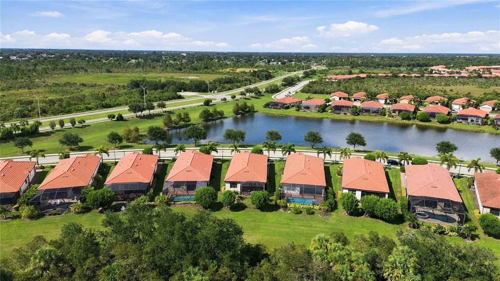 Aerial of the home on Fiddlewood