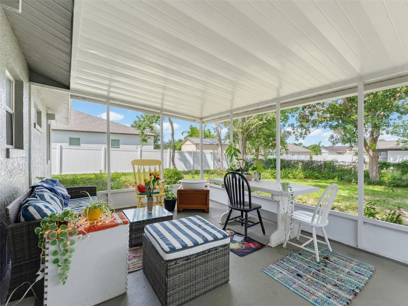 OVERLOOKING THE PEACEFUL BACKYARD
