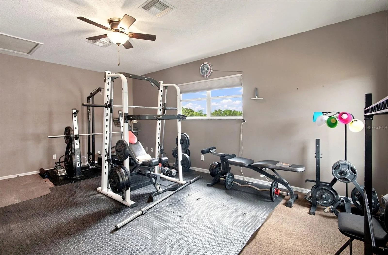 Upstairs loft/currently being used a gym