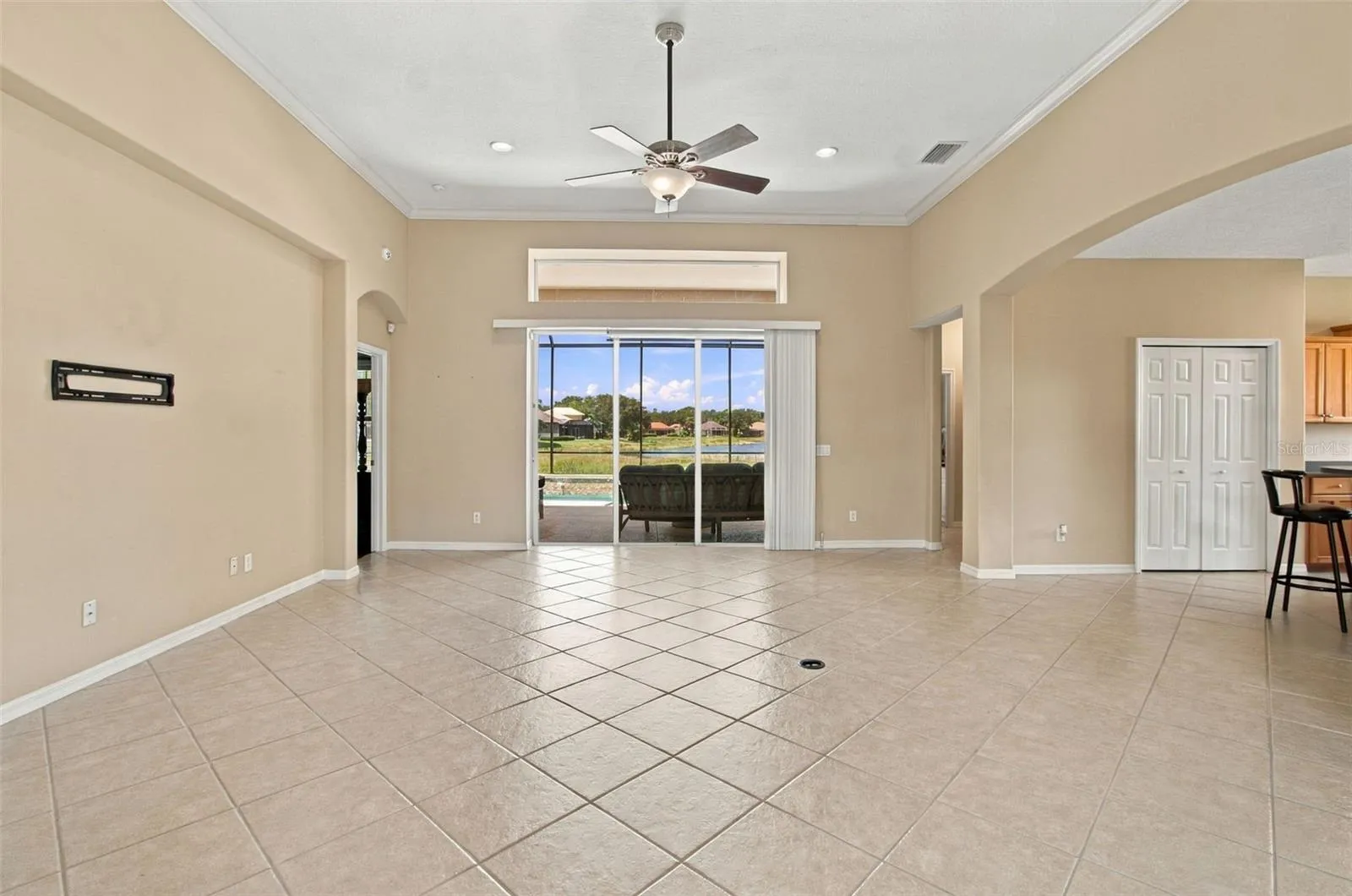 View of living room when you walk into the home