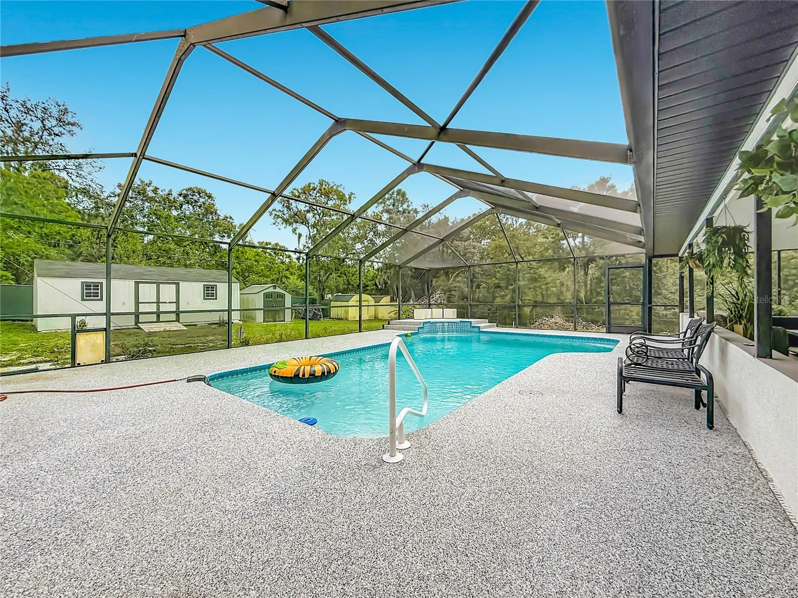 pool with a pool heater and cooler.