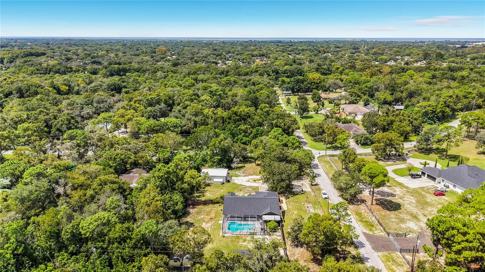 aerial of neighborhood
