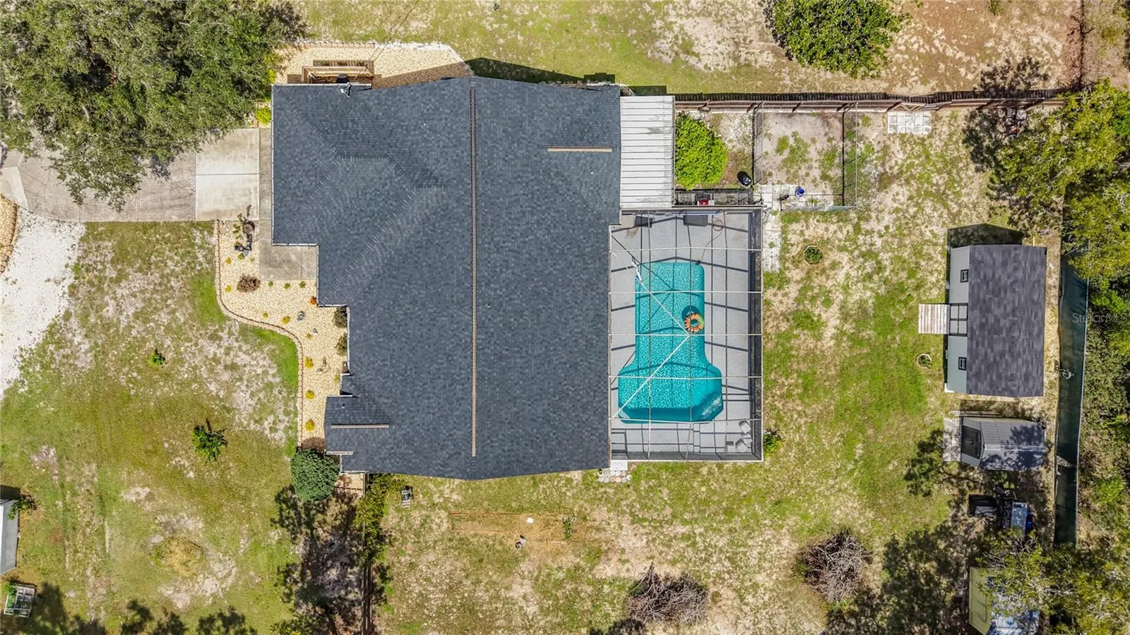 aerial of new 2025 roof