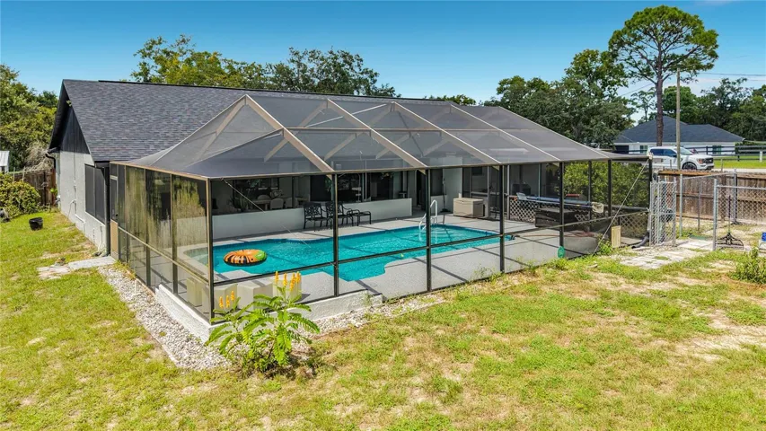 aerial of pool
